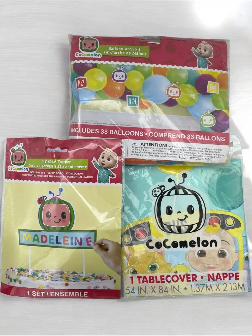 Cocomelon party supplies bundle- New